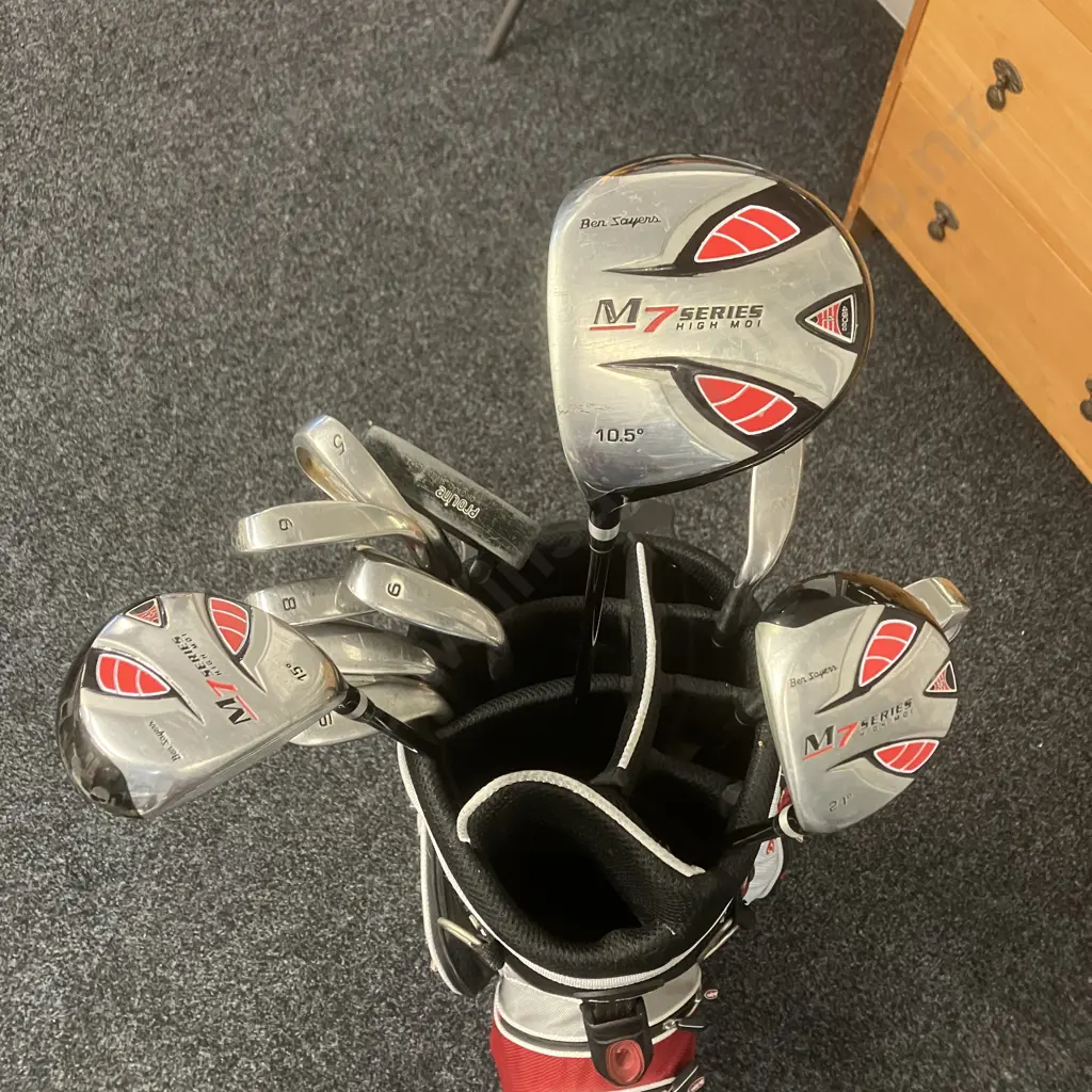 Ben Sayers M7 Fire Golf Set With Bag & Proline Putter - Left Hand Image 1++