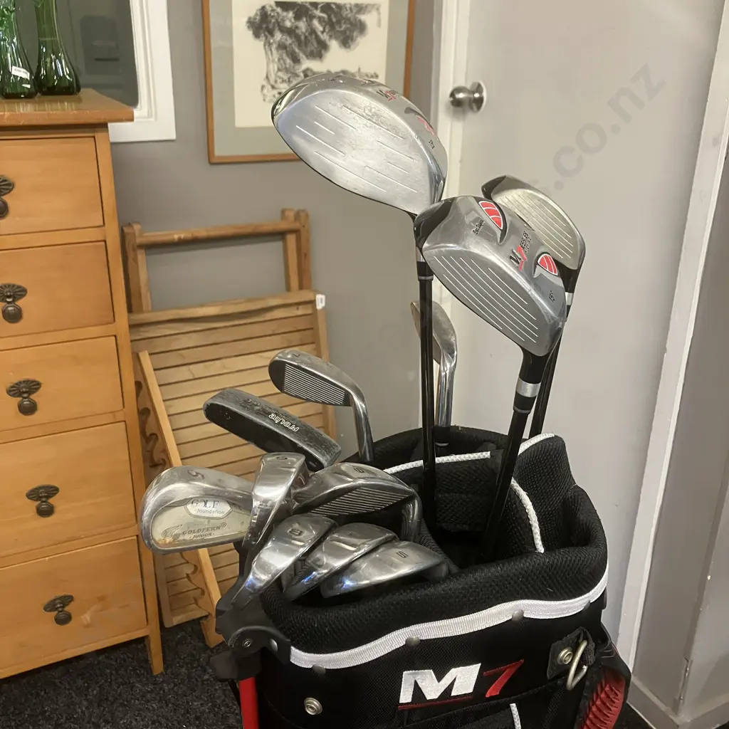 Ben Sayers M7 Fire Golf Set With Bag & Proline Putter - Left Hand Image 1++