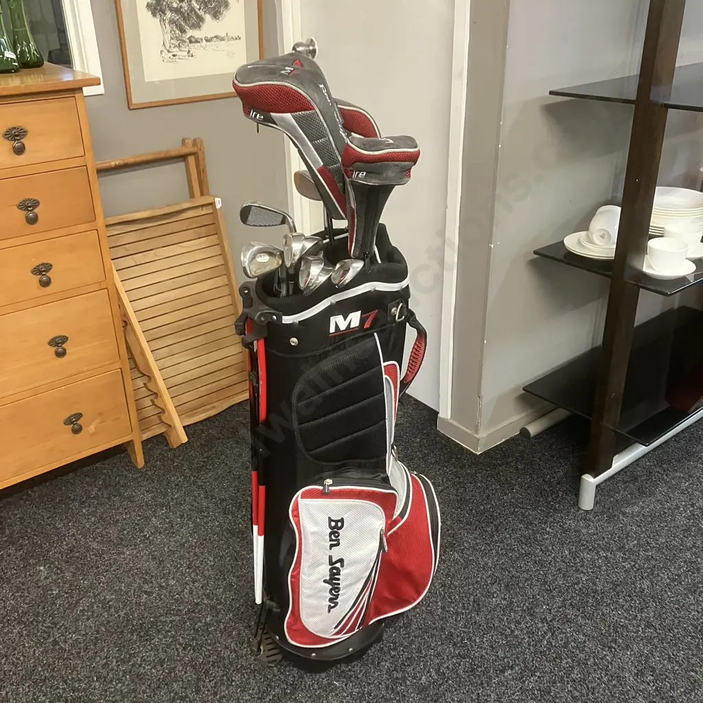 Ben Sayers M7 Fire Golf Set With Bag & Proline Putter - Left Hand Image 1++