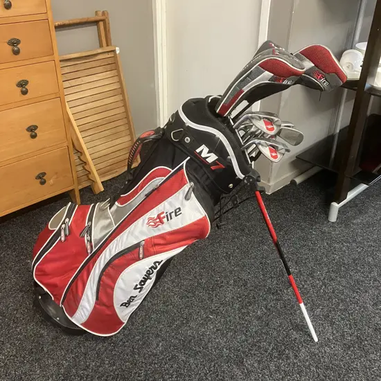 Ben Sayers M7 Fire Golf Set With Bag & Proline Putter - Left Hand