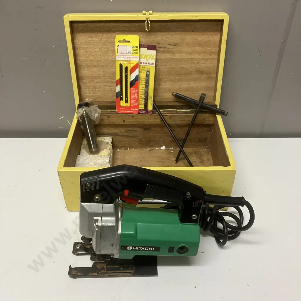 Power Tools - Vintage Hitachi JHV-60 Jig Saw, B&D Hot Air Paint Stripper, Drill, Colt Sander Image 1++