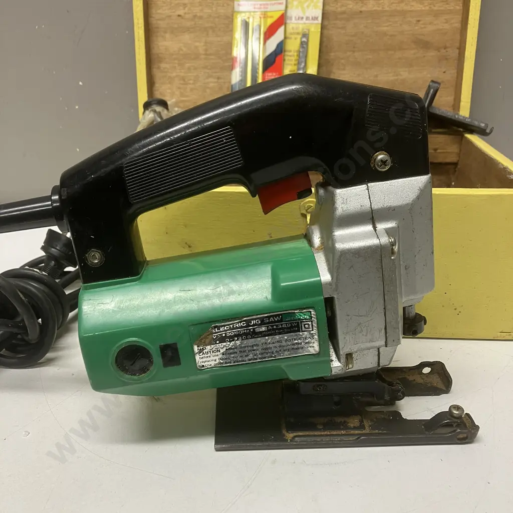 Power Tools - Vintage Hitachi JHV-60 Jig Saw, B&D Hot Air Paint Stripper, Drill, Colt Sander Image 1++