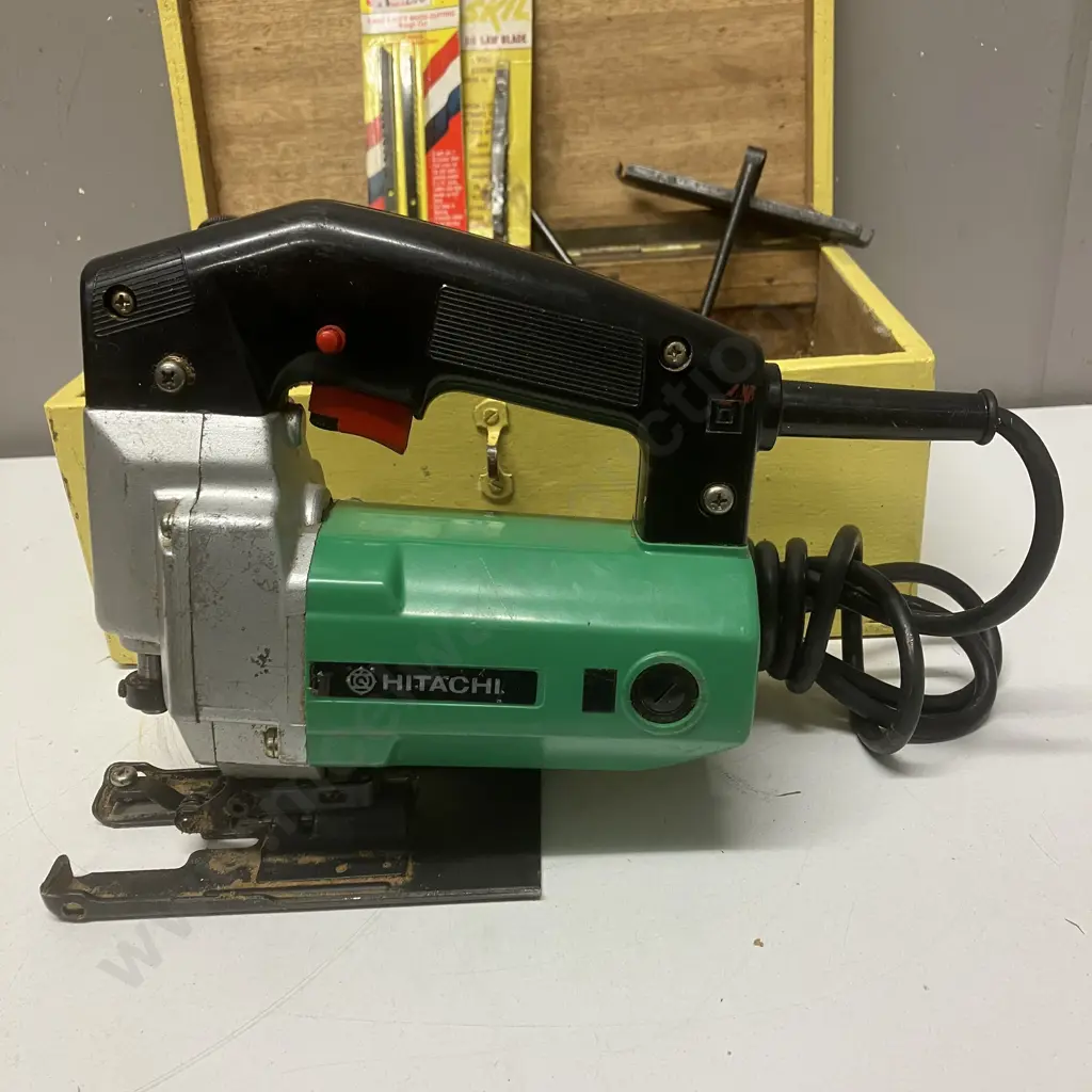 Power Tools - Vintage Hitachi JHV-60 Jig Saw, B&D Hot Air Paint Stripper, Drill, Colt Sander Image 1++