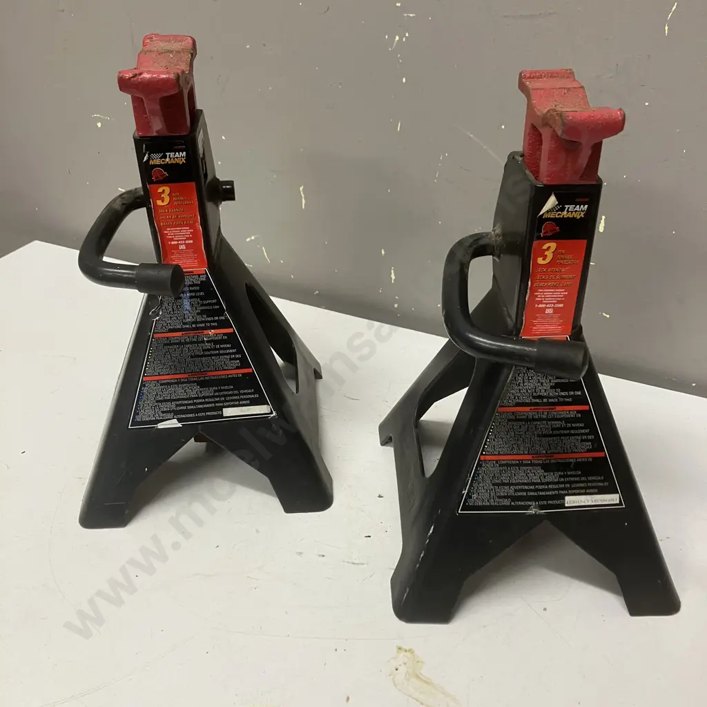 Team Mechanix 3 Ton Jack Stands, Pair of Image 1++