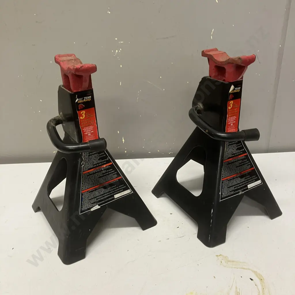 Team Mechanix 3 Ton Jack Stands, Pair of Image 1++