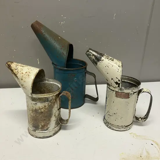 Three Vintage Oil Pourers