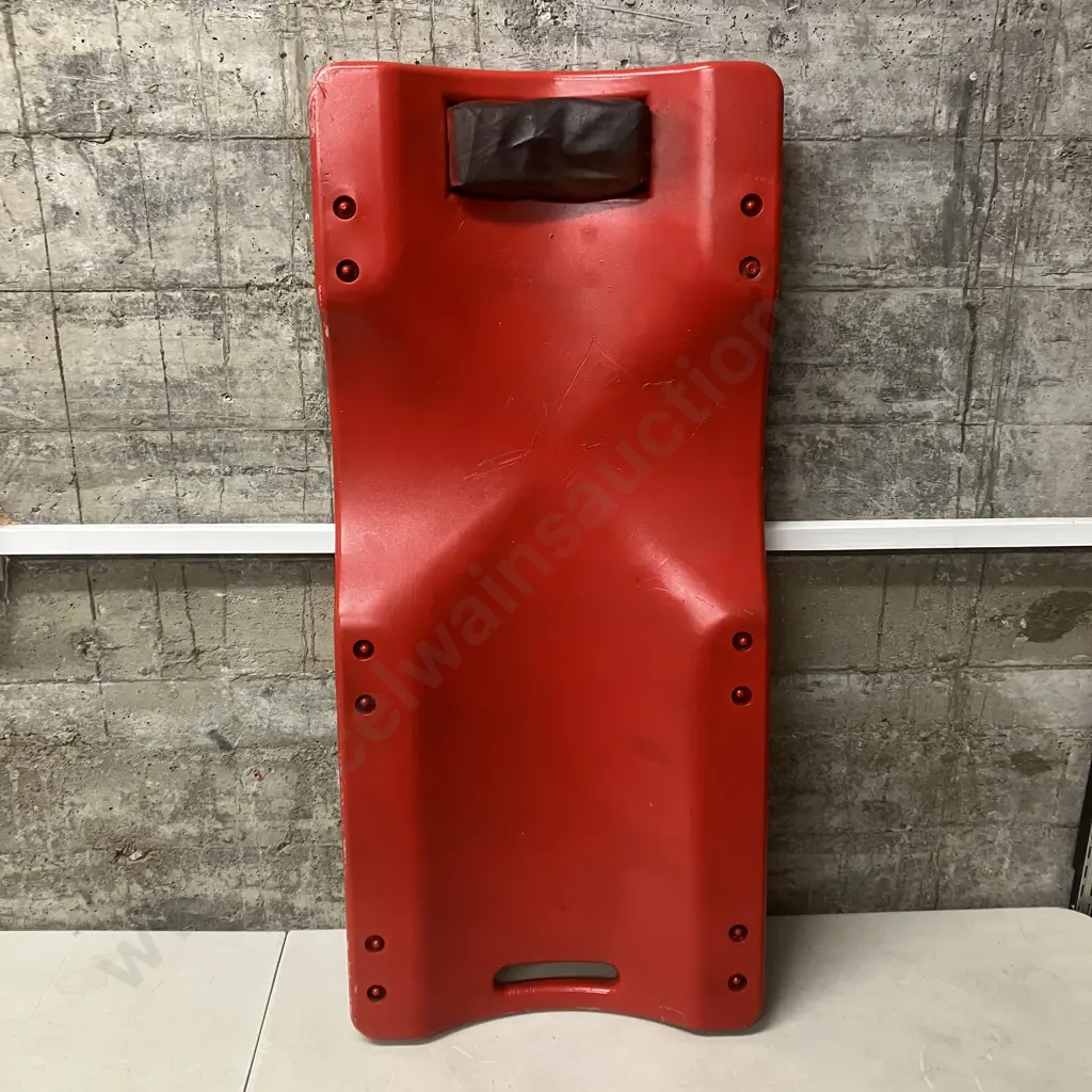 Red Mechanics Creeper Trolley. 90 x 40cm Image 1++