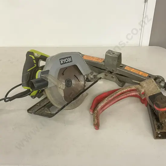Ryobi Skilsaw, Nissan 1400Kg Scissor Jack Etc