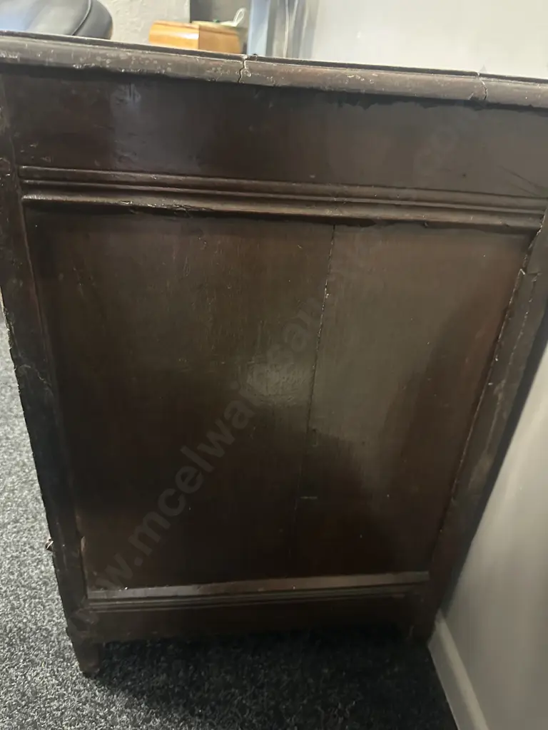 Antique English Oak Jacobean Coffer - Age 1660. H74 W130 D51cm Image 1++
