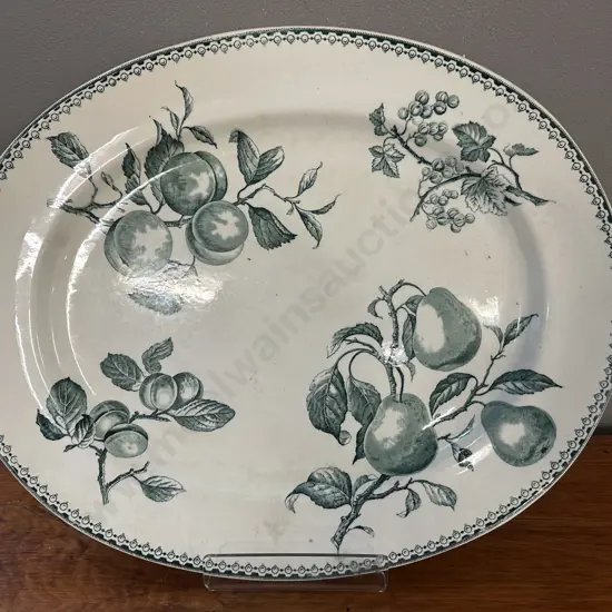 Hill Pottery Fruit Platter W46,D37cm.