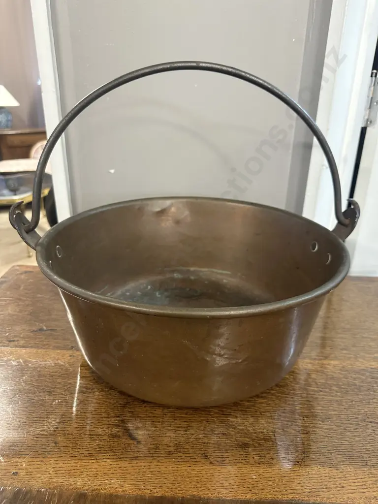 Copper Preserving/Jam Pan. 16 x 38cm Image 1++