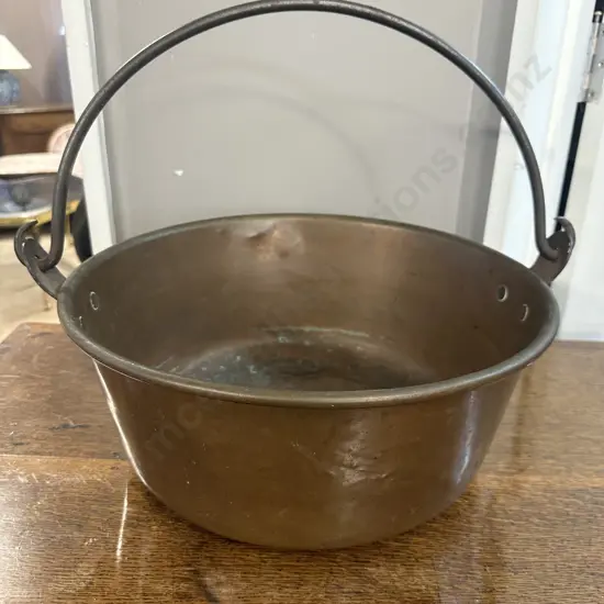 Copper Preserving/Jam Pan. 16 x 38cm