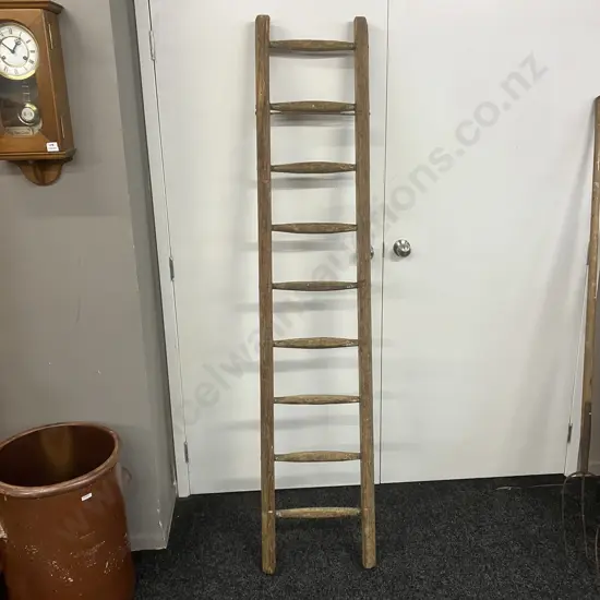 Antique Rustic Wooden Ladder. H192cm