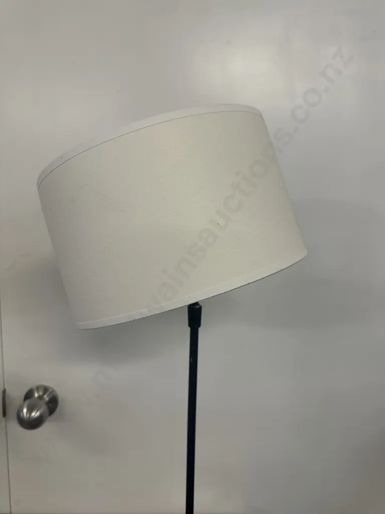 Table Lamp Double Tilt With Cream Shade H66cm. Image 1++