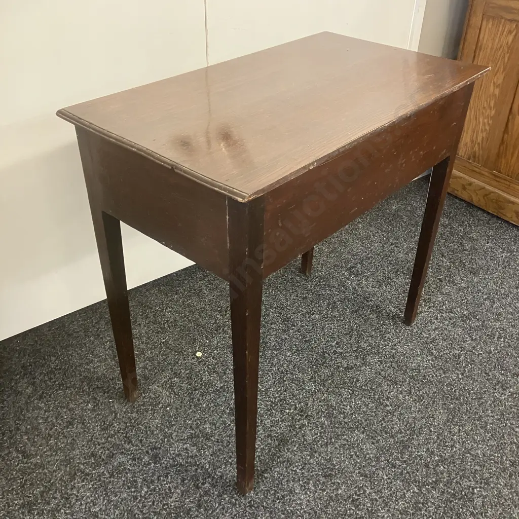 Antique Georgian Mahogany Lowboy. H74 W79 D45cm Image 1++