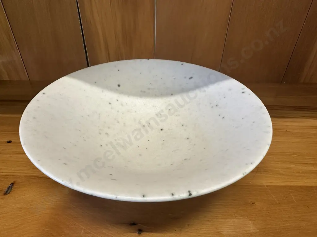 Cream Speckled Decorative Bowl. 8 x 26cm Image 1++