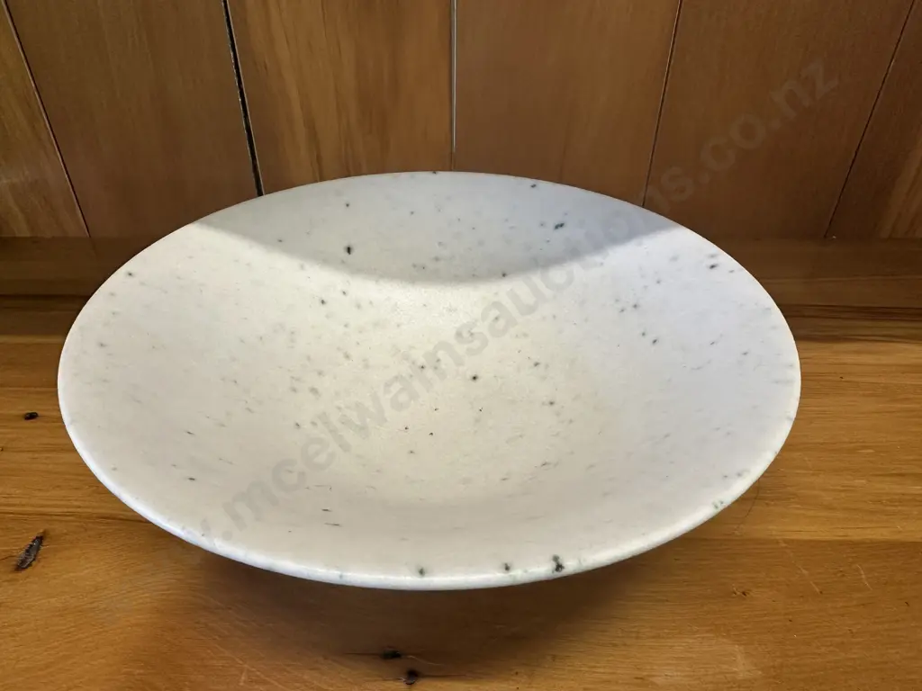 Cream Speckled Decorative Bowl. 8 x 26cm Image 1++