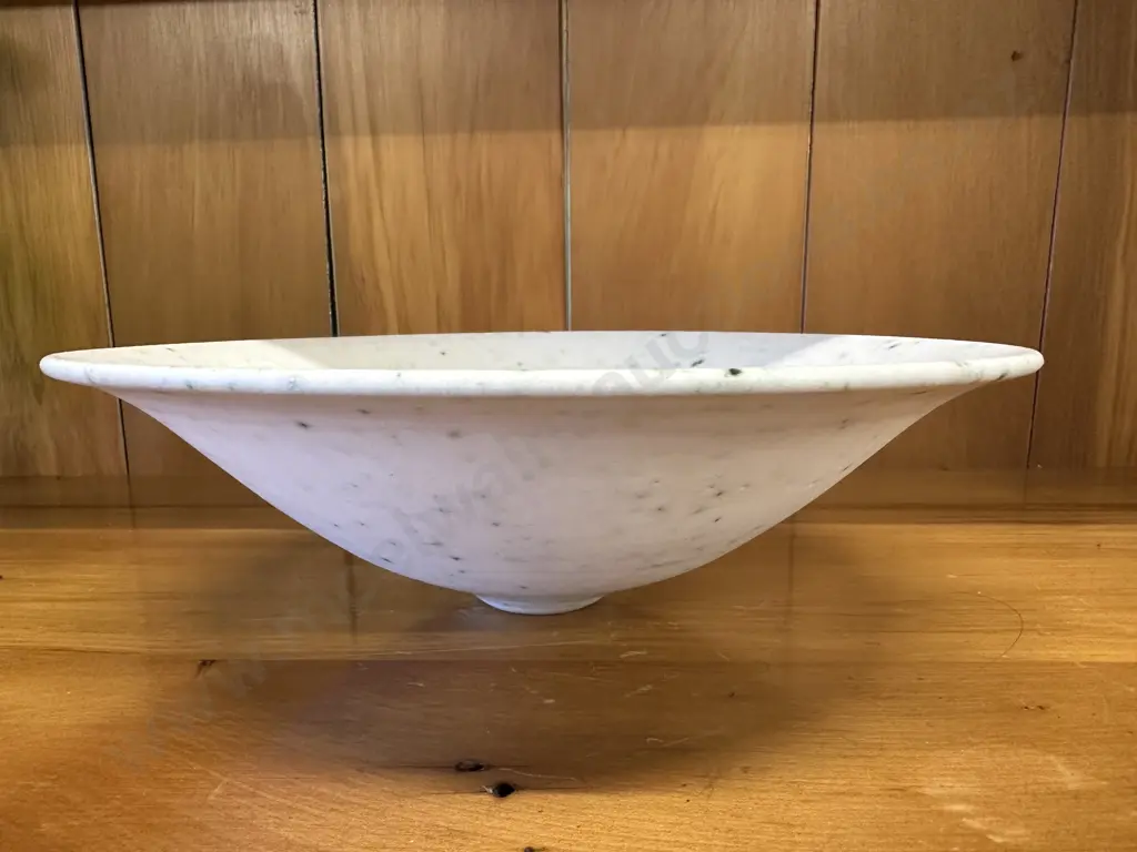 Cream Speckled Decorative Bowl. 8 x 26cm Image 1++