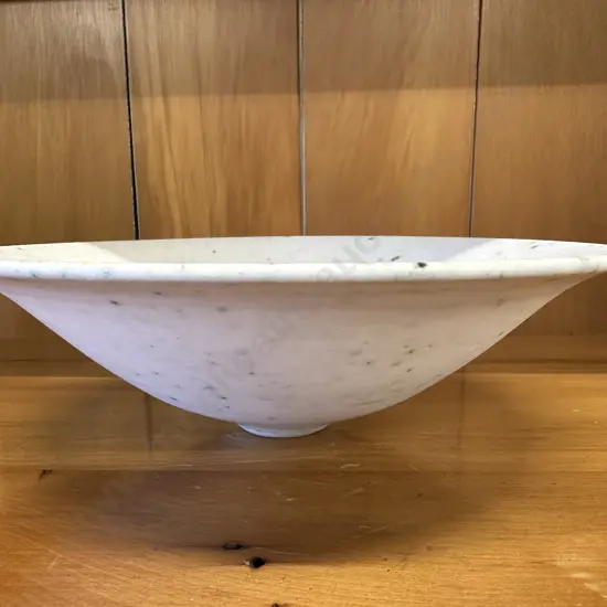 Cream Speckled Decorative Bowl. 8 x 26cm