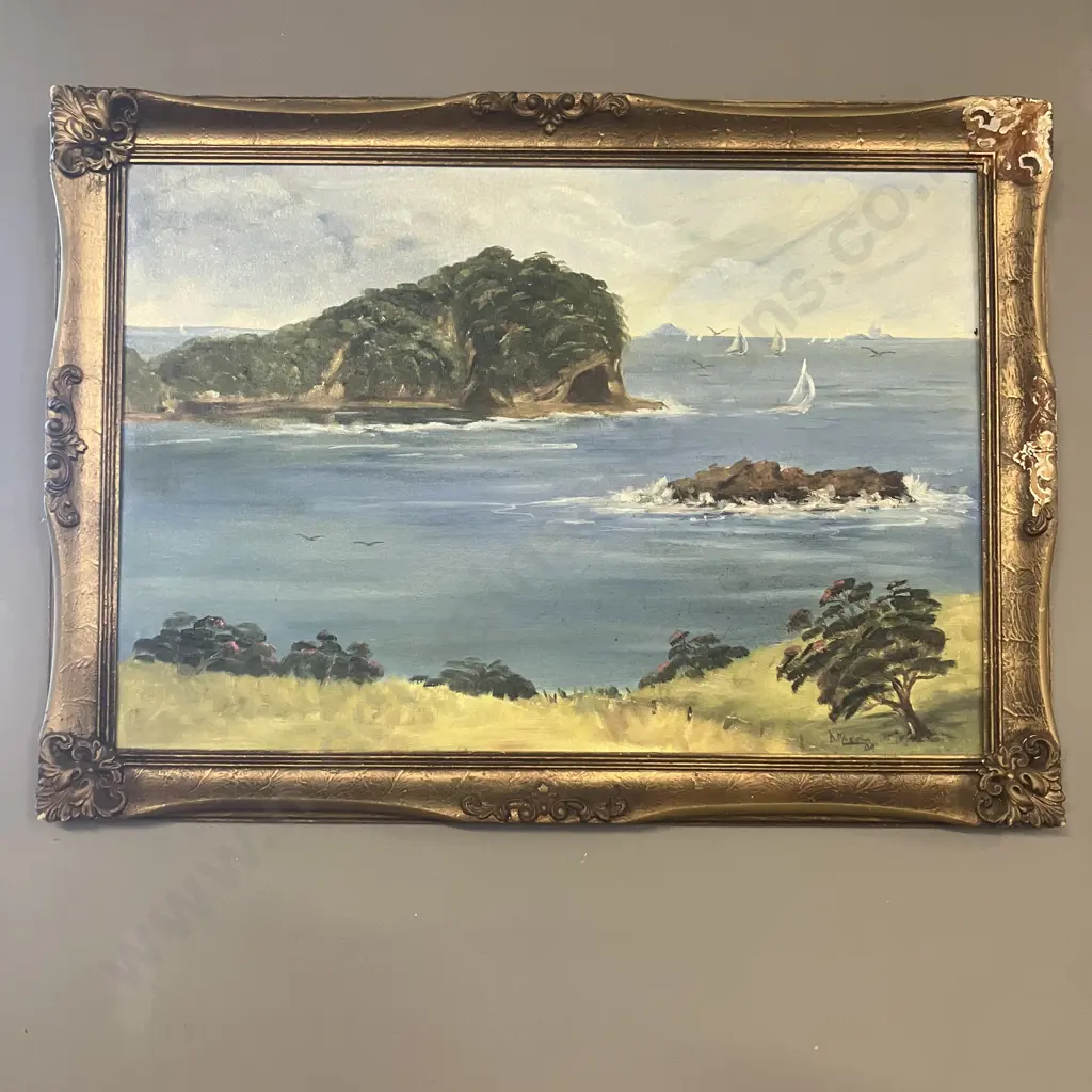 "Sailing Free" Tutukaka '94  & Cashmore Bay In Spring Kawakawa 1983 Original Oils  by Dawn Mosheim Image 1++