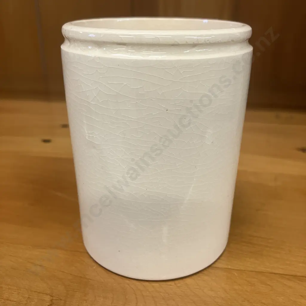 Antique Cumberland Brandy Flavoured Butter Pot – English Advertising Jar, c1900. 9.5 x 7cm Image 1++