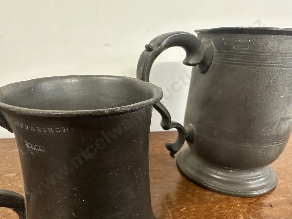 Yates & Birch Pewter Tankards  Image 1++