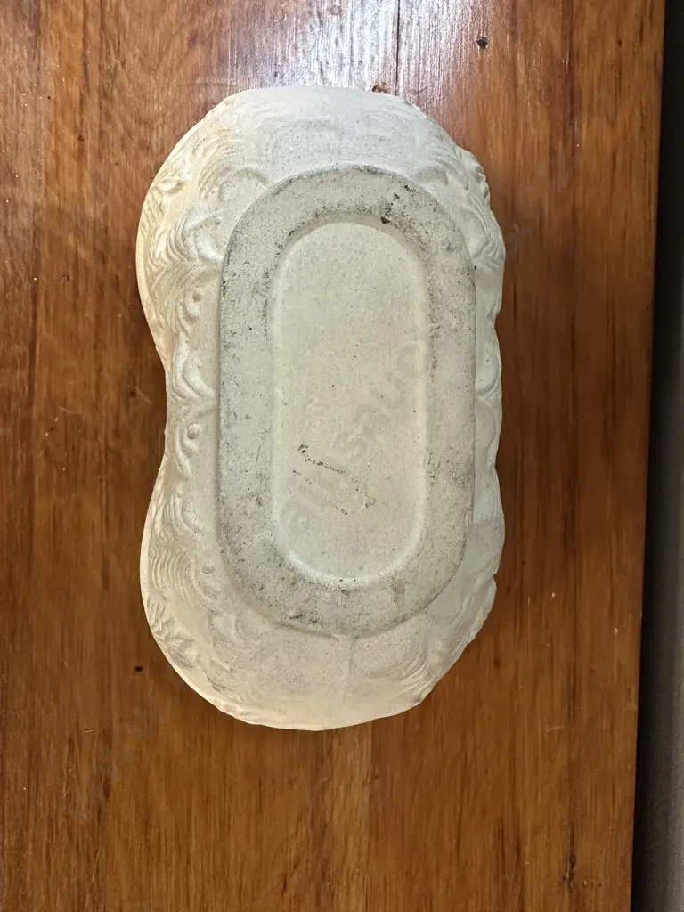 A Luke Adams Bowl With Raised Relief Depicting Shrubs H7,W21,D12cm. Image 1++
