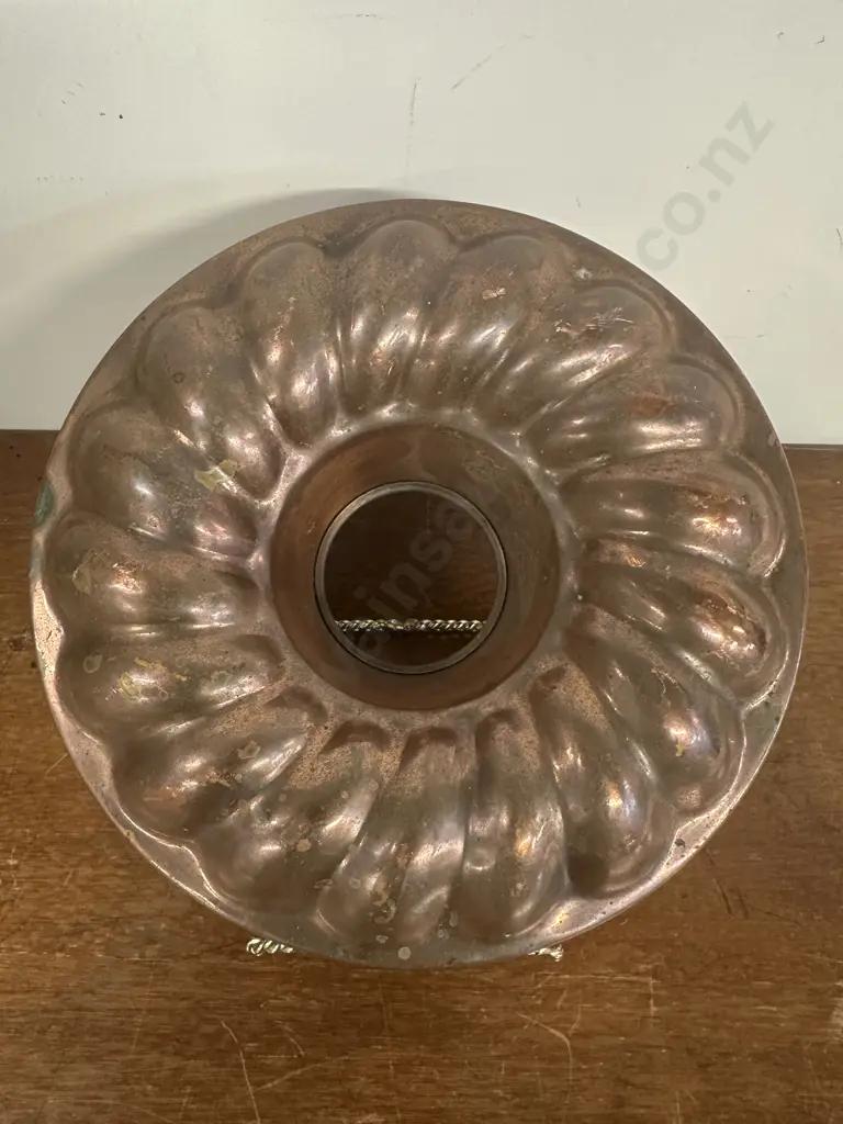 Vintage Copper Baking Pan Frankfurt Wreath Pattern Image 1++