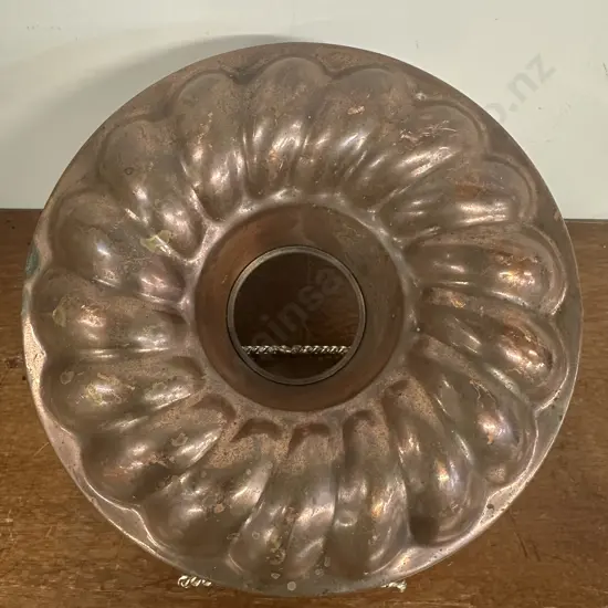 Vintage Copper Baking Pan Frankfurt Wreath Pattern