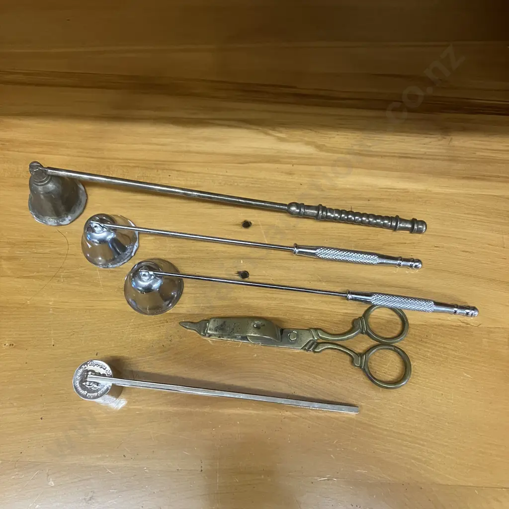 Diptyque Paris Candle Snuffer, Brass Candle Snuffer Scissors, Assorted Candle Snuffers Image 1++