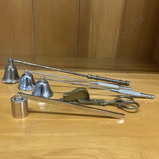 Diptyque Paris Candle Snuffer, Brass Candle Snuffer Scissors, Assorted Candle Snuffers