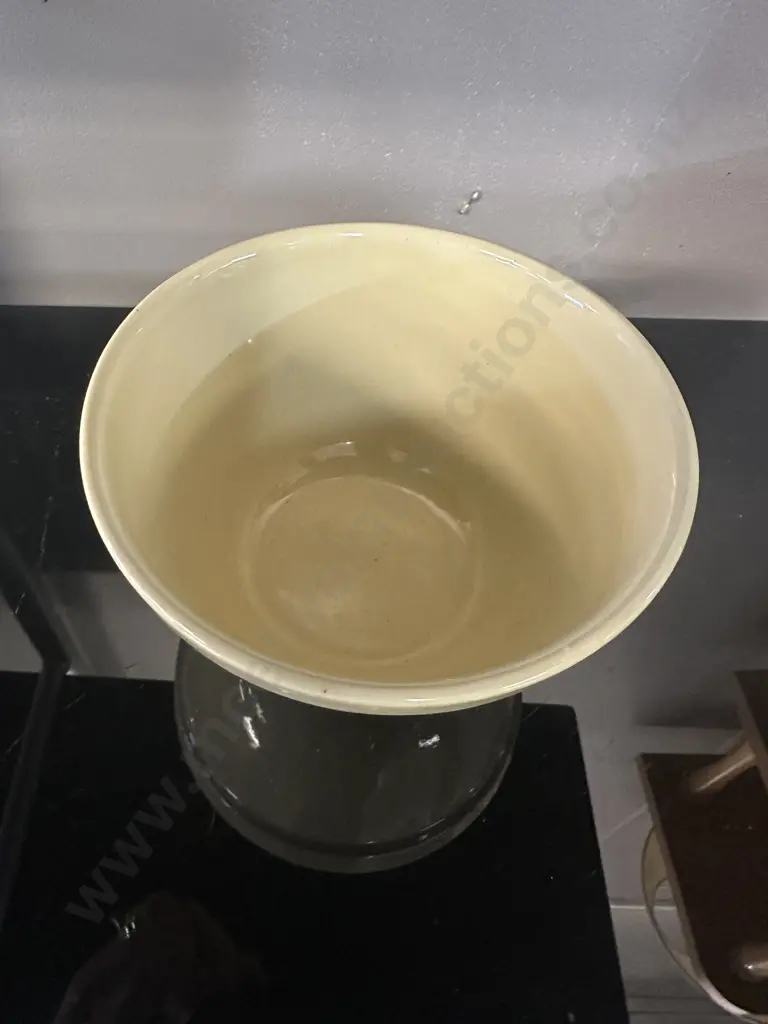 Antique Early 20th Century Pudding Bowl, NZ Made. 8 x 15cm Image 1++