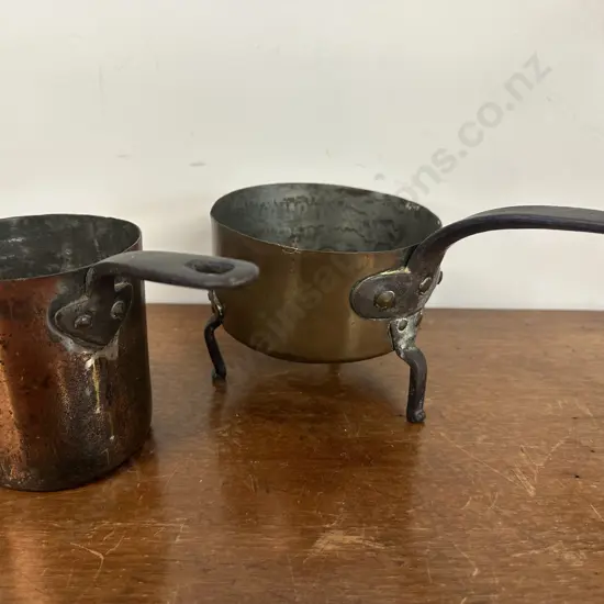 Vintage Copper Sauce Pans 