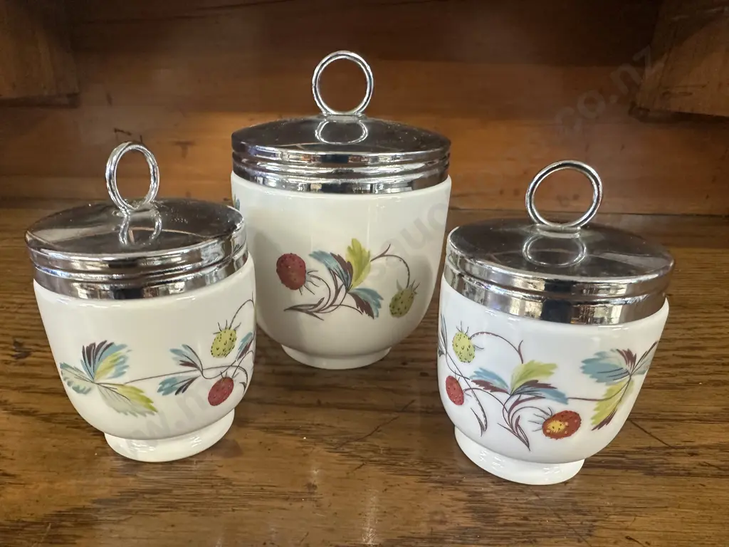 Royal Worcester Porcelain Egg coddlers  Image 1++