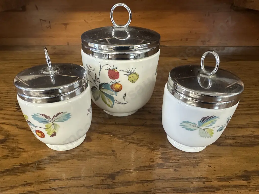 Royal Worcester Porcelain Egg coddlers  Image 1++