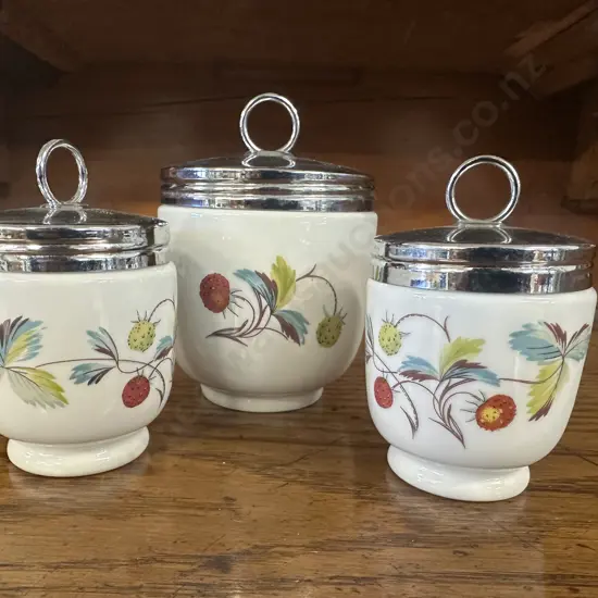 Royal Worcester Porcelain Egg coddlers 