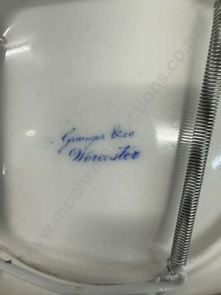 Set Of Three Antique Grainger & Lee Worcester Plates Dia20cm. Image 1++