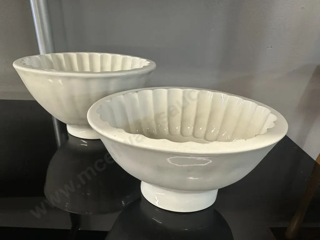Antique Copeland Jelly Moulds. H10 & H11cm Image 1++