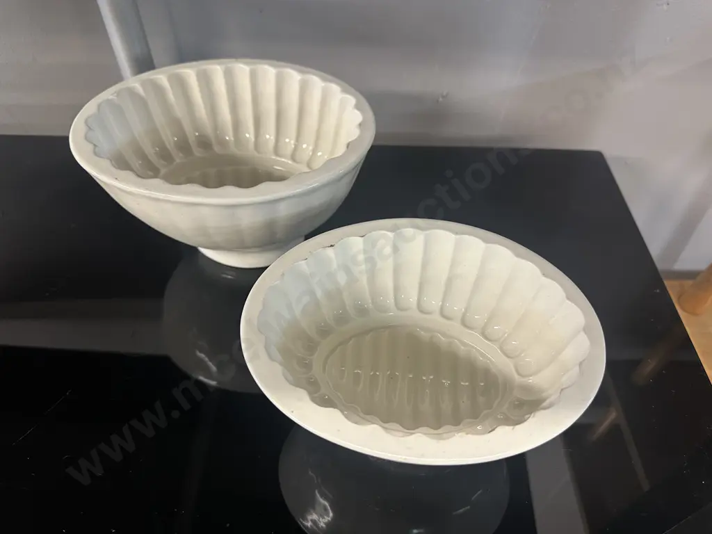 Antique Copeland Jelly Moulds. H10 & H11cm Image 1++