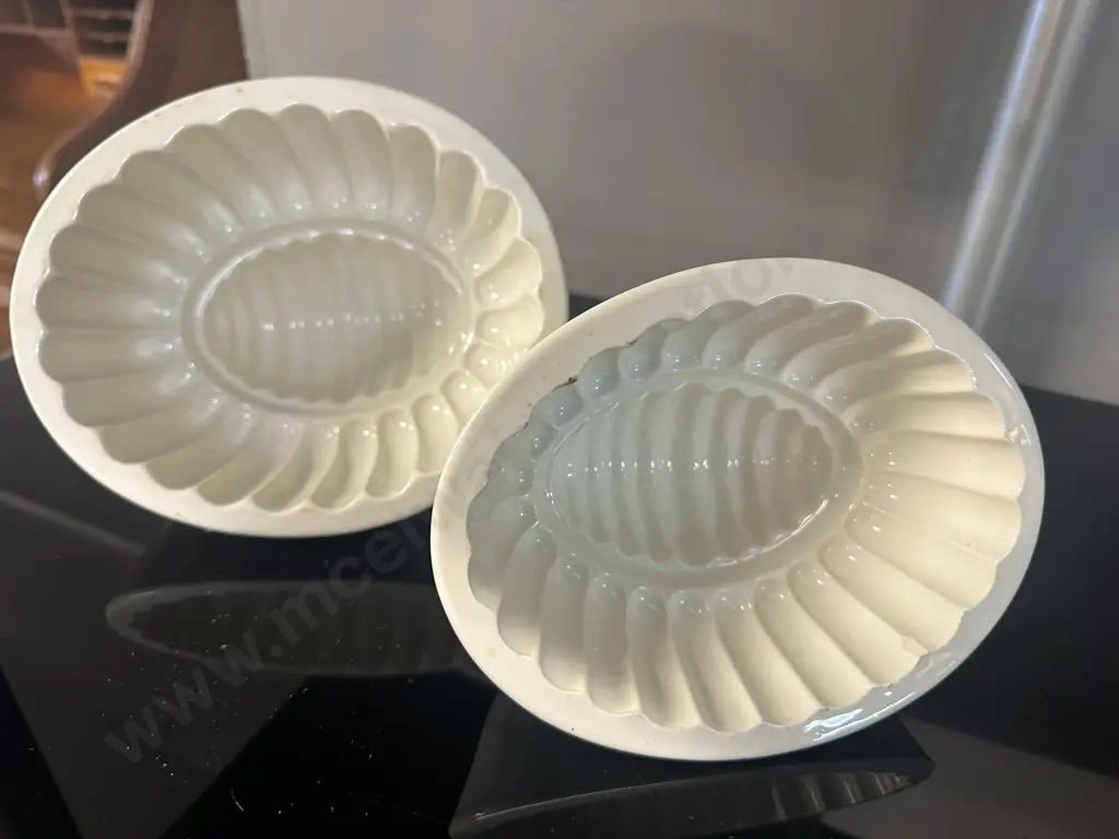 Antique Copeland Jelly Moulds. H10 & H11cm Image 1++