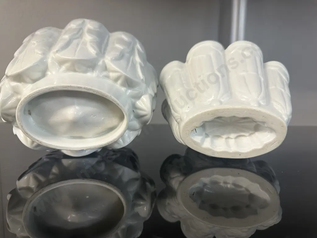 Art Deco Shelley Ceramic Jelly Moulds Ritz Pattern Image 1++