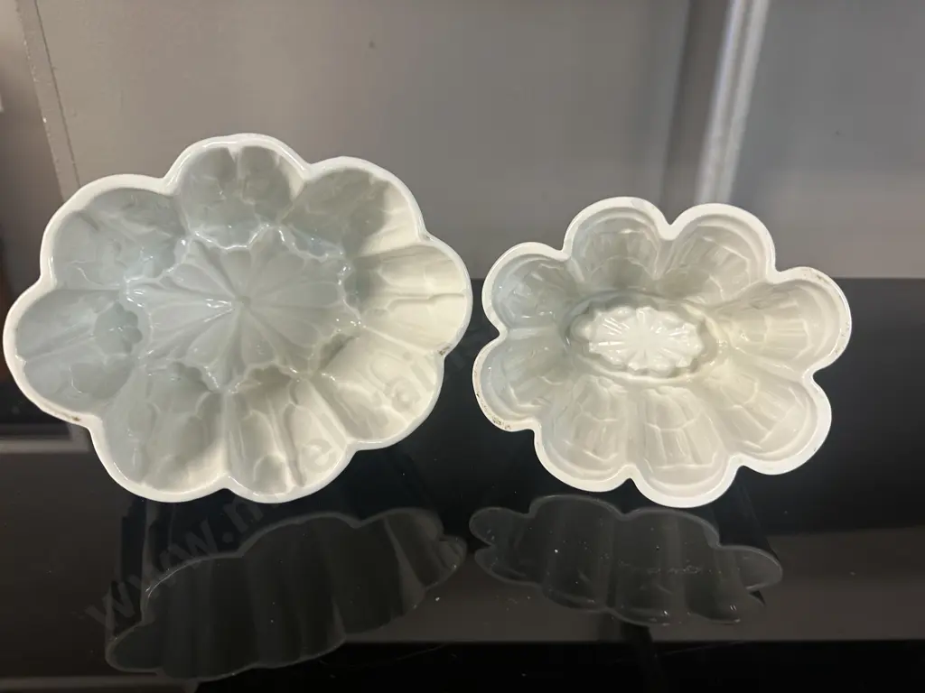 Art Deco Shelley Ceramic Jelly Moulds Ritz Pattern Image 1++