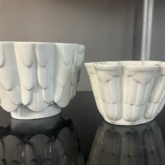 Art Deco Shelley Ceramic Jelly Moulds Ritz Pattern