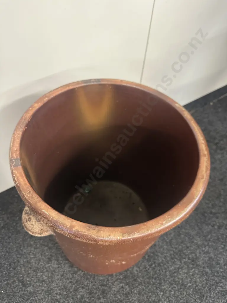 Antique Large German Muskau Armin-Und-Leissnaer 50 Litre Stoneware Pot H57,Dia41cm. Image 1++