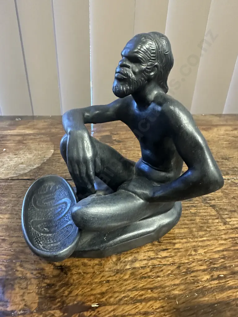 Signed Vintage Takacs Studio Australia Aboriginal Figurine H18cm. Image 1++