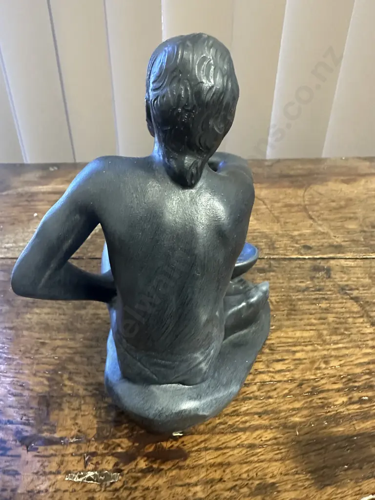 Signed Vintage Takacs Studio Australia Aboriginal Figurine H18cm. Image 1++