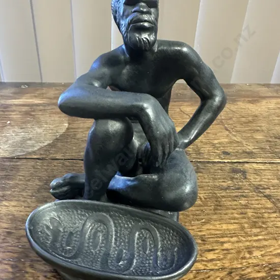Signed Vintage Takacs Studio Australia Aboriginal Figurine H18cm.