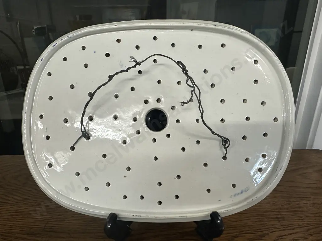 Rare Antique 19th Century Willow Pattern Meat/Fish Drainer -Strainer H22,L30cm. Image 1++