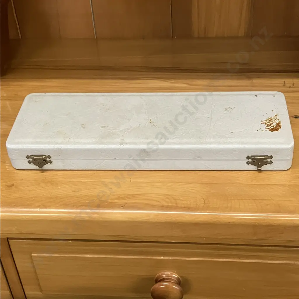 A Danish Cased Sterling Silver 2 Pce Carving Set, W&S Sorensen, Patricia - Rare Deco Pattern Image 1++