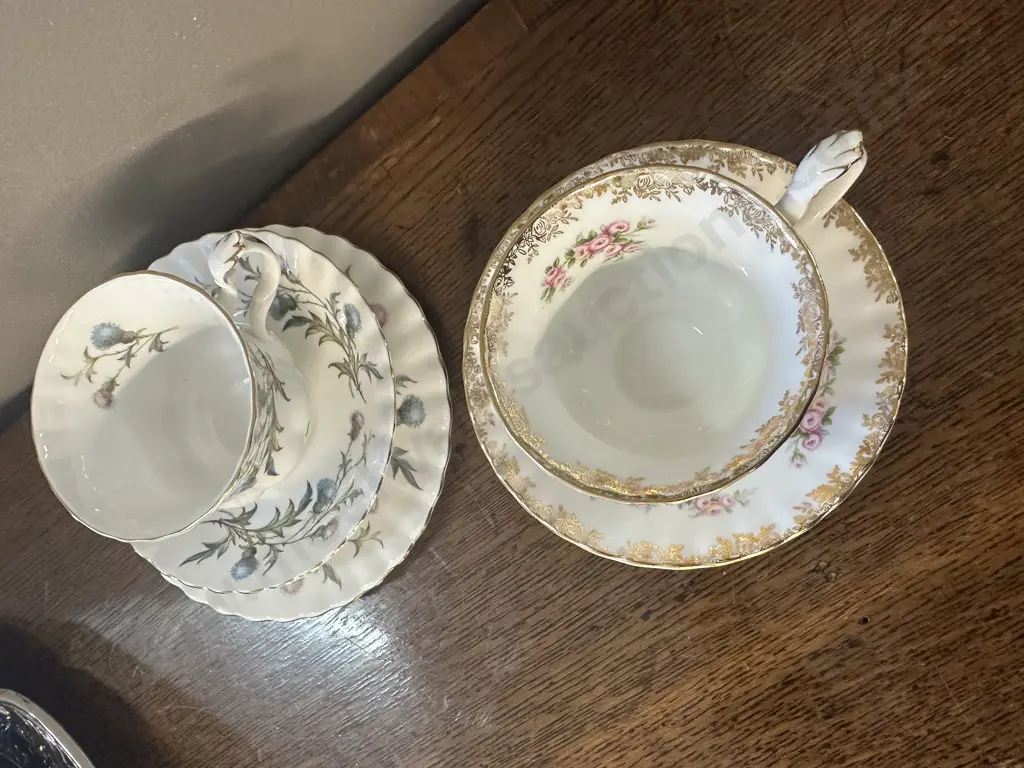 Royal Albert Trio Brigadoon & Royal Albert Duo Dimity Rose Image 1++